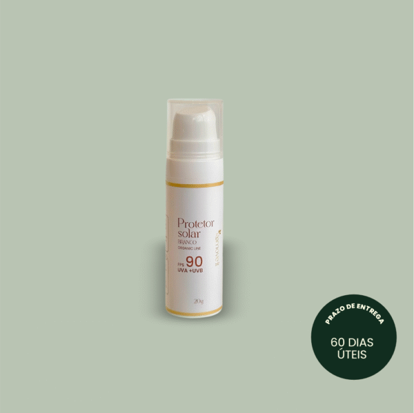 Protetor solar branco