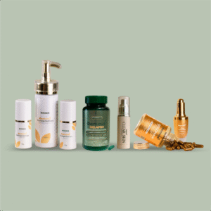 COMBÃO MALUCO: MELAPROMAX + Melapro + Clear Skin + Tônico e Cápsulas Goldhair (Pronta Entrega)