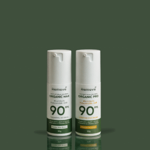 Protetor Solar Orgânico Versão Branca e Cor